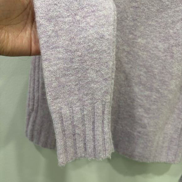 J. Crew Alpaca Wool Pullover Sweater Mock Neck Heathered Lavender Women’s Small - Picture 6 of 12